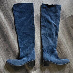 Jeffrey Campbell slouchy knee high suede boots